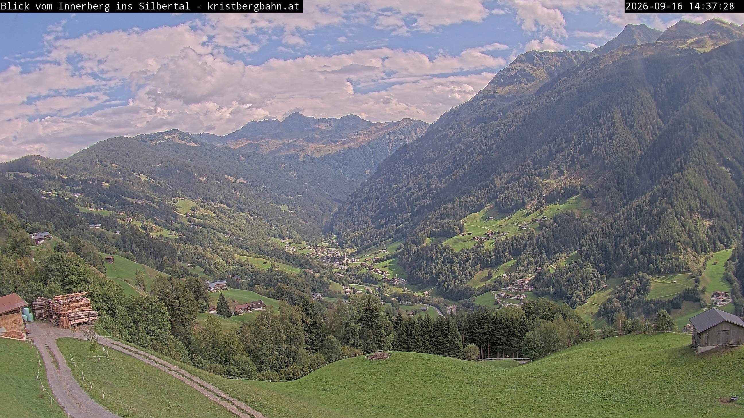 Archived image Webcam Innerberg, "Silbertal" valley