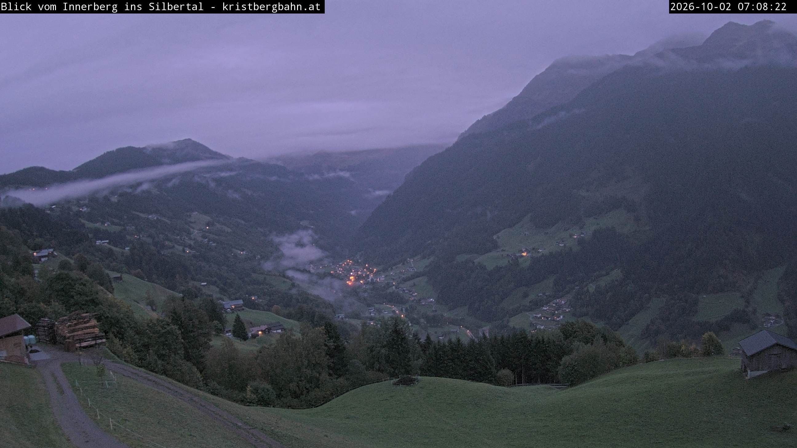 Archived image Webcam Innerberg, "Silbertal" valley