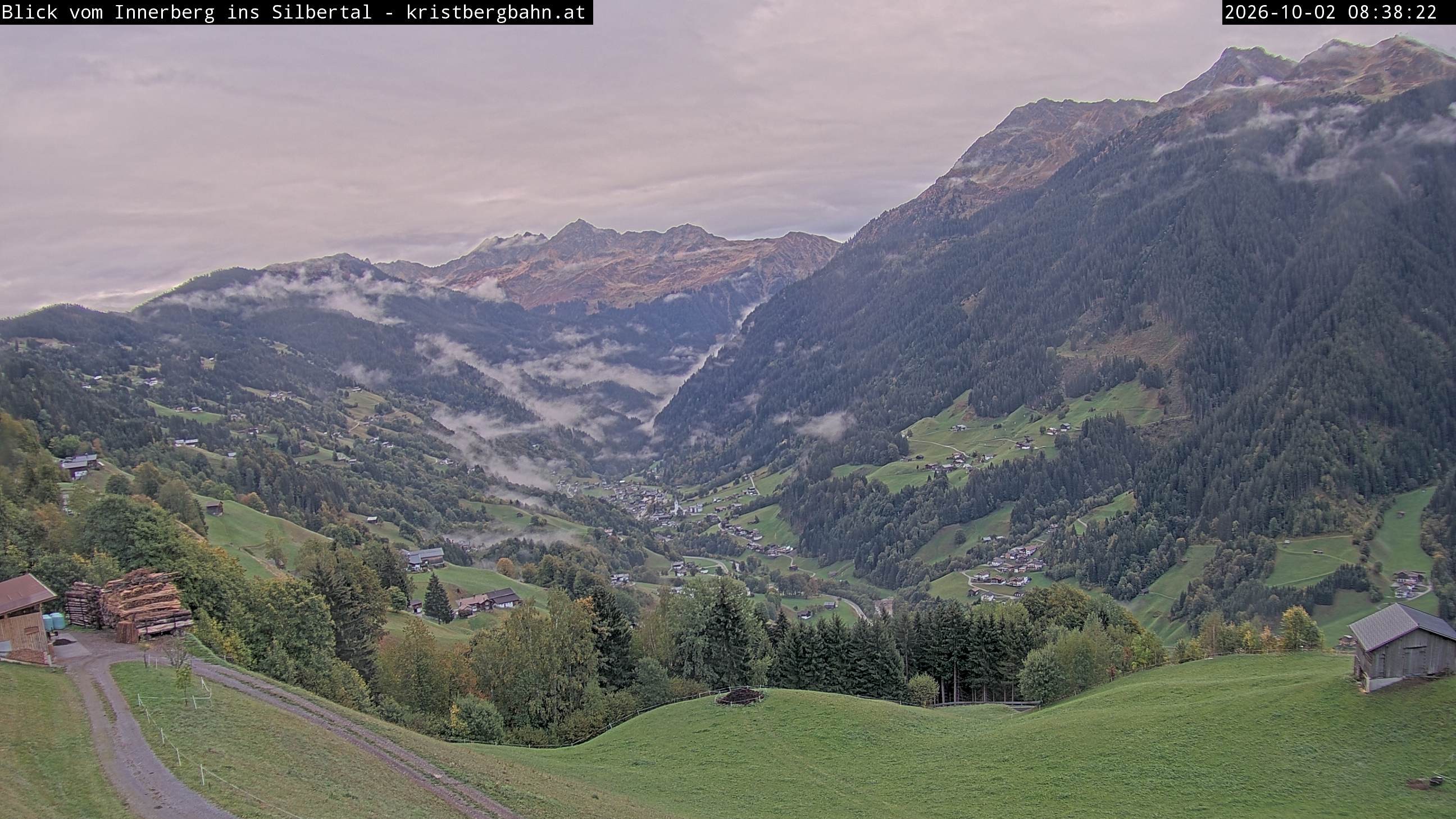 Archived image Webcam Innerberg, "Silbertal" valley