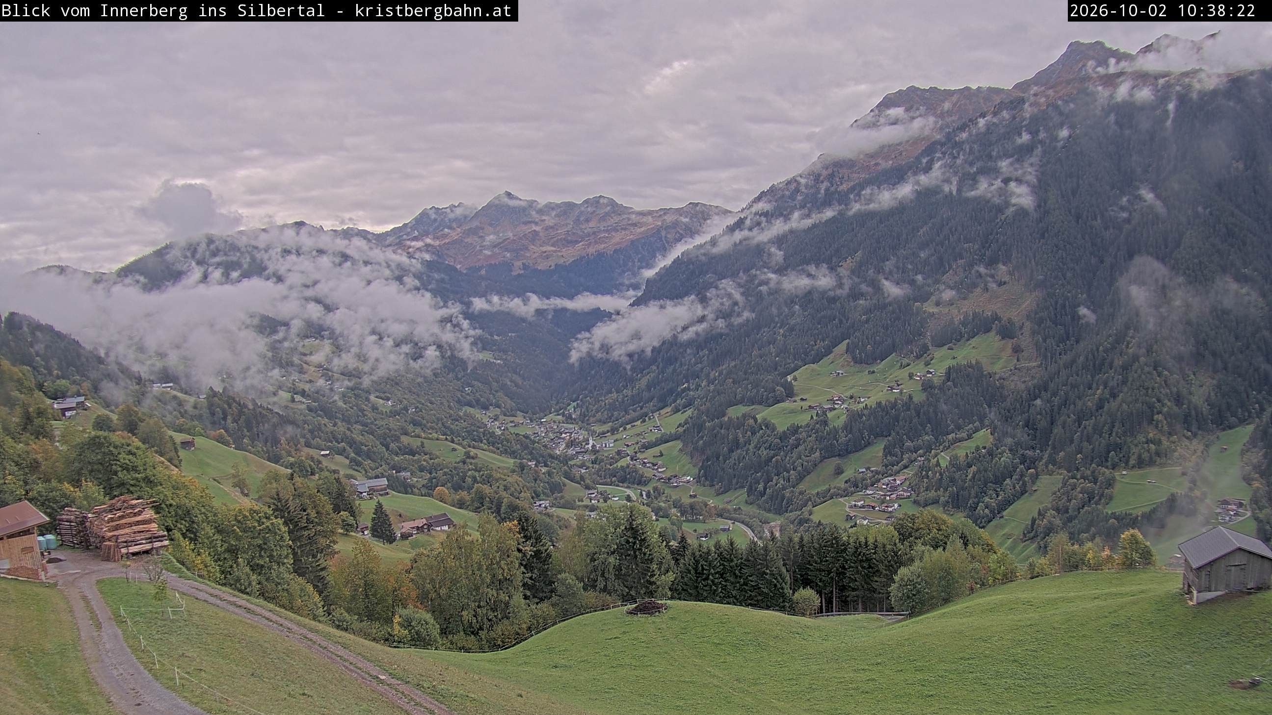 Archived image Webcam Innerberg, "Silbertal" valley
