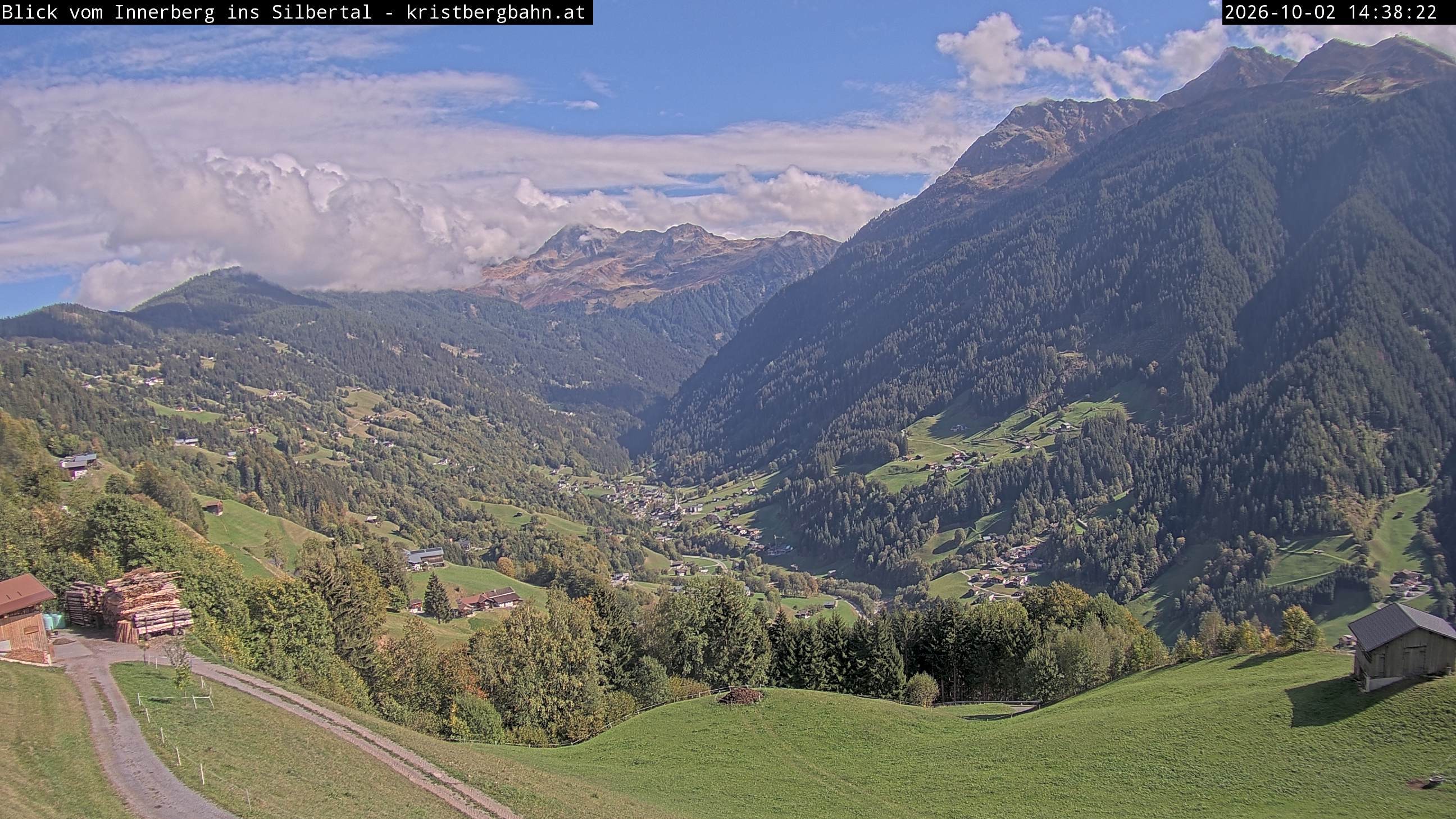 Archived image Webcam Innerberg, "Silbertal" valley