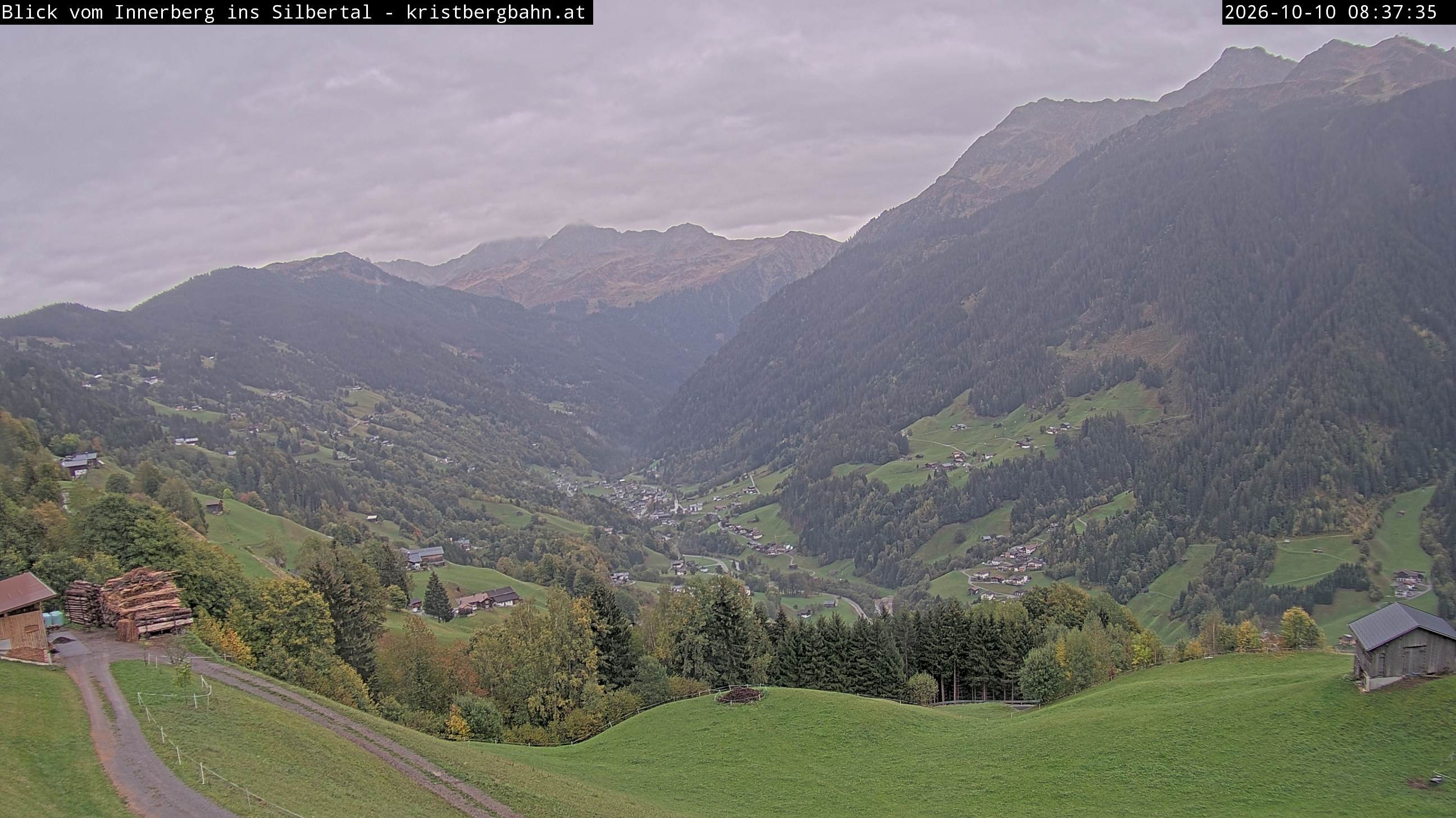 Archived image Webcam Innerberg, "Silbertal" valley
