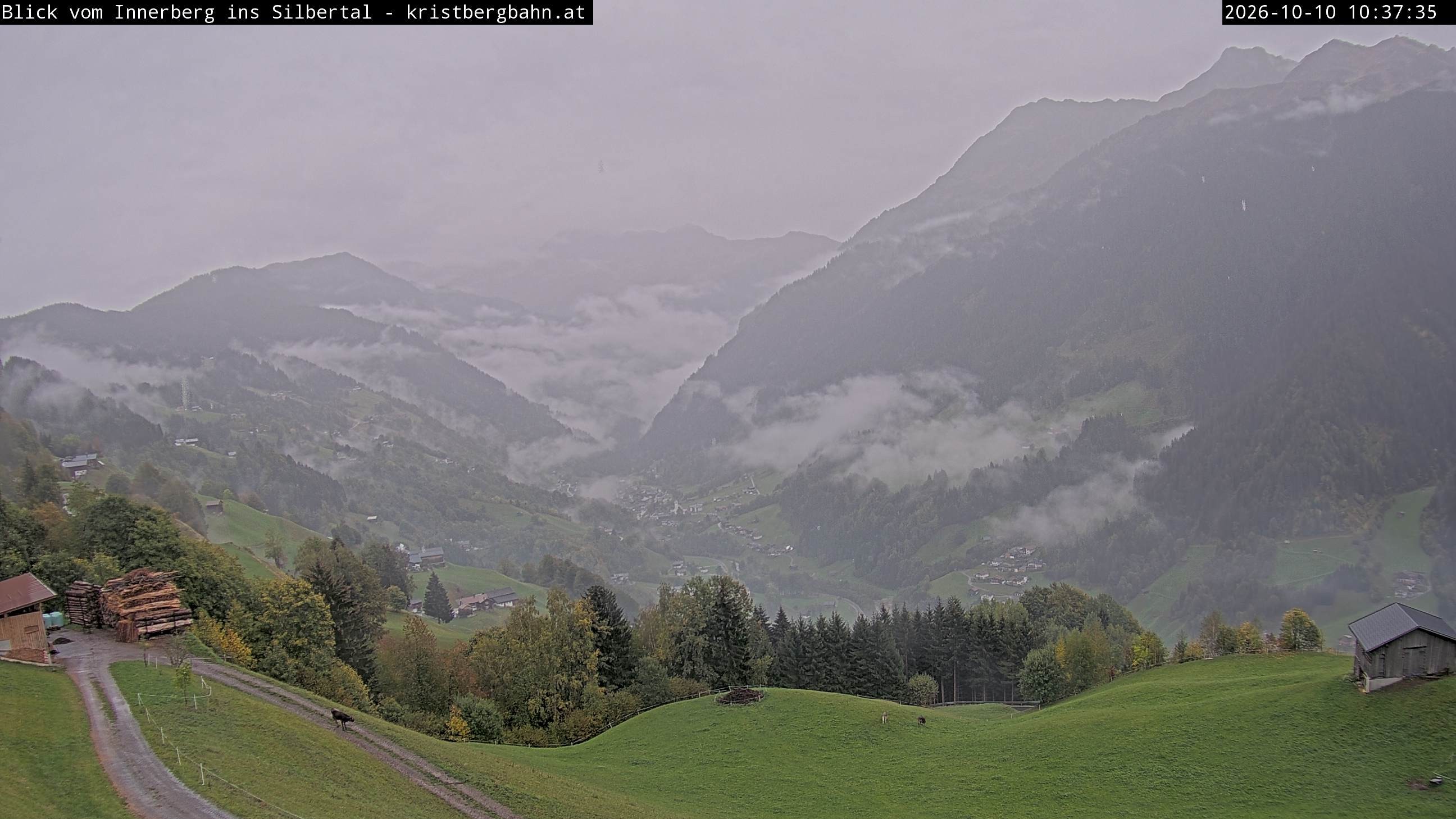 Archived image Webcam Innerberg, "Silbertal" valley