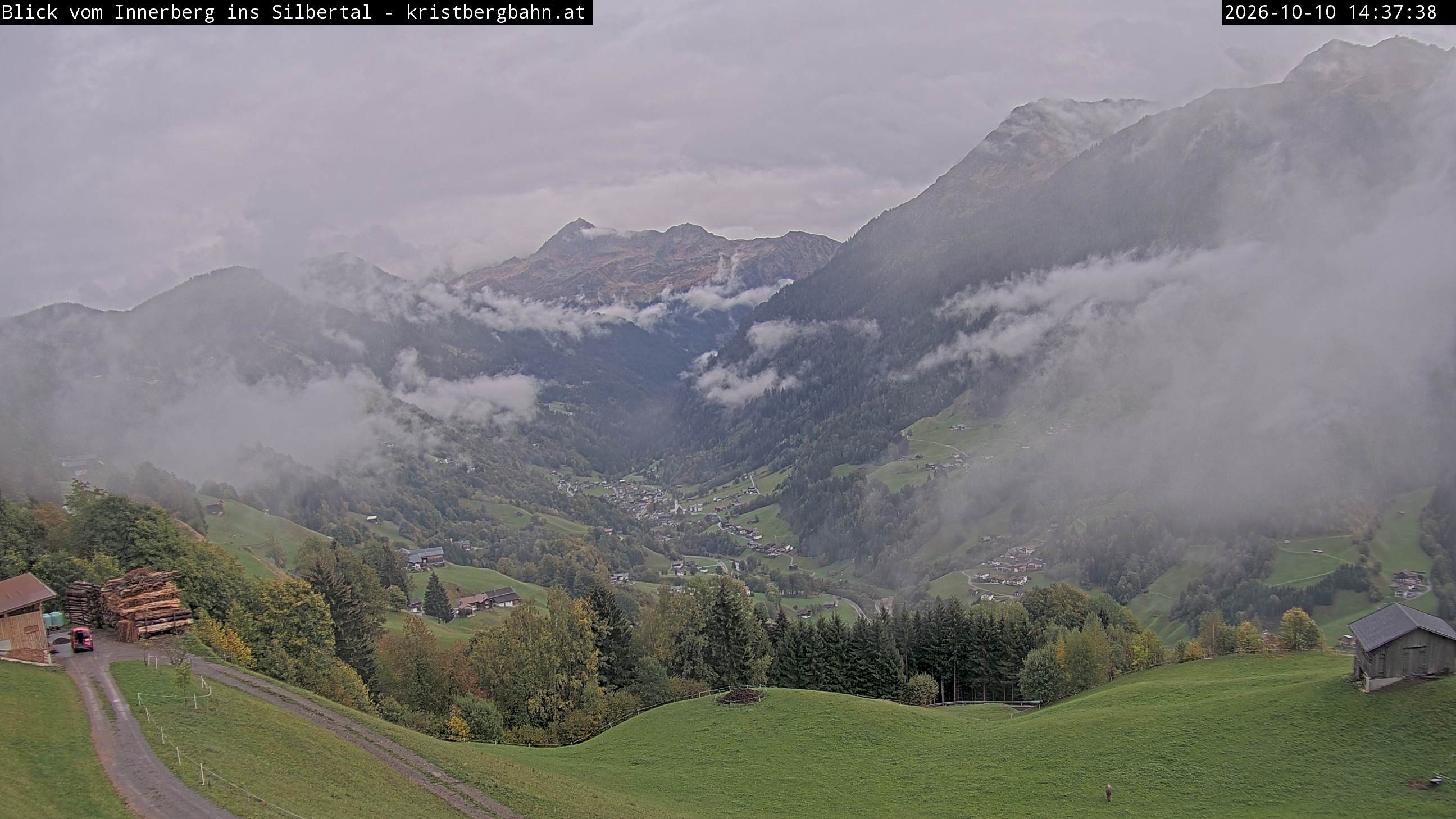 Archived image Webcam Innerberg, "Silbertal" valley