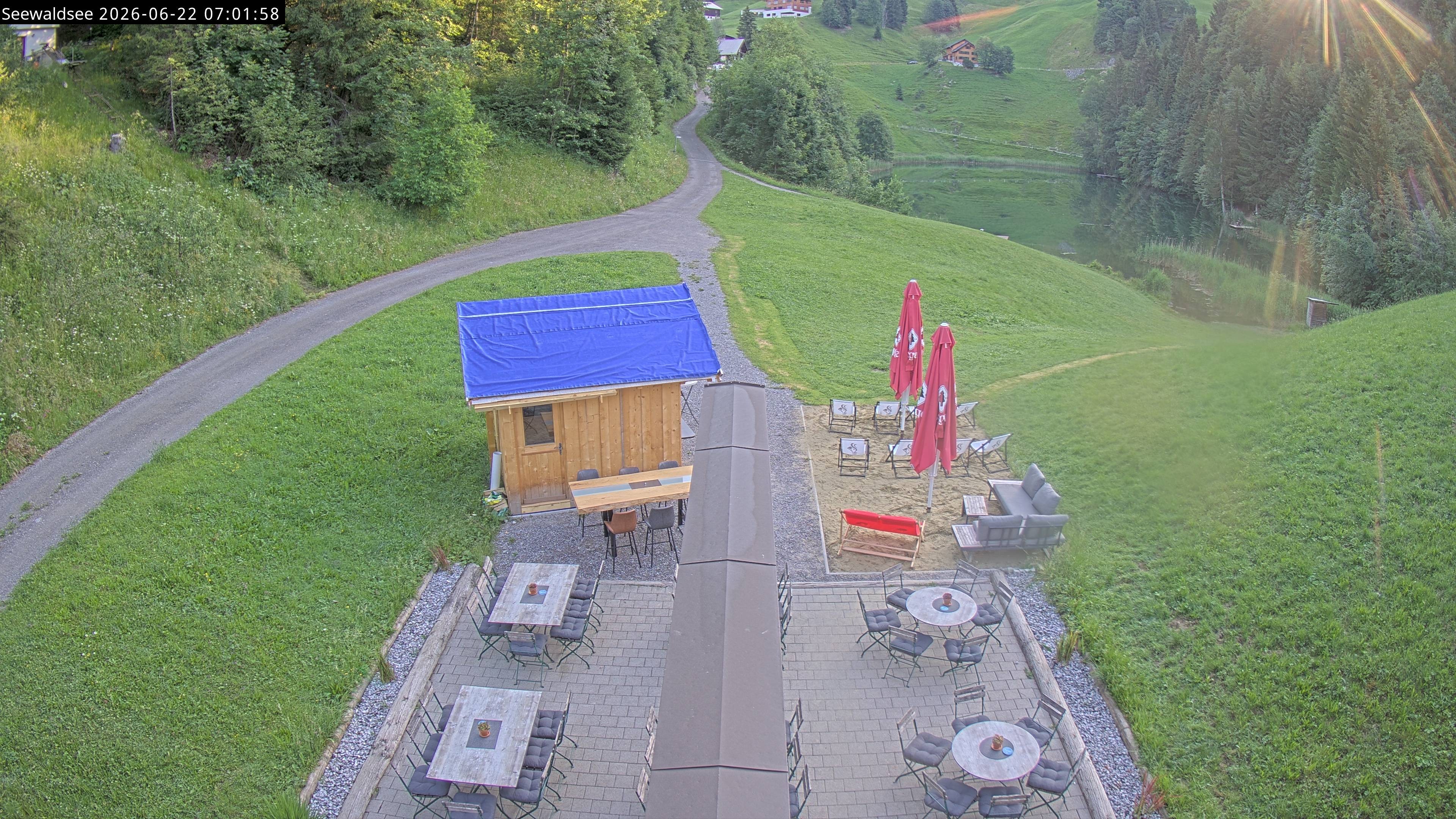 Archiv Foto Webcam Fontanella: Seewaldsee