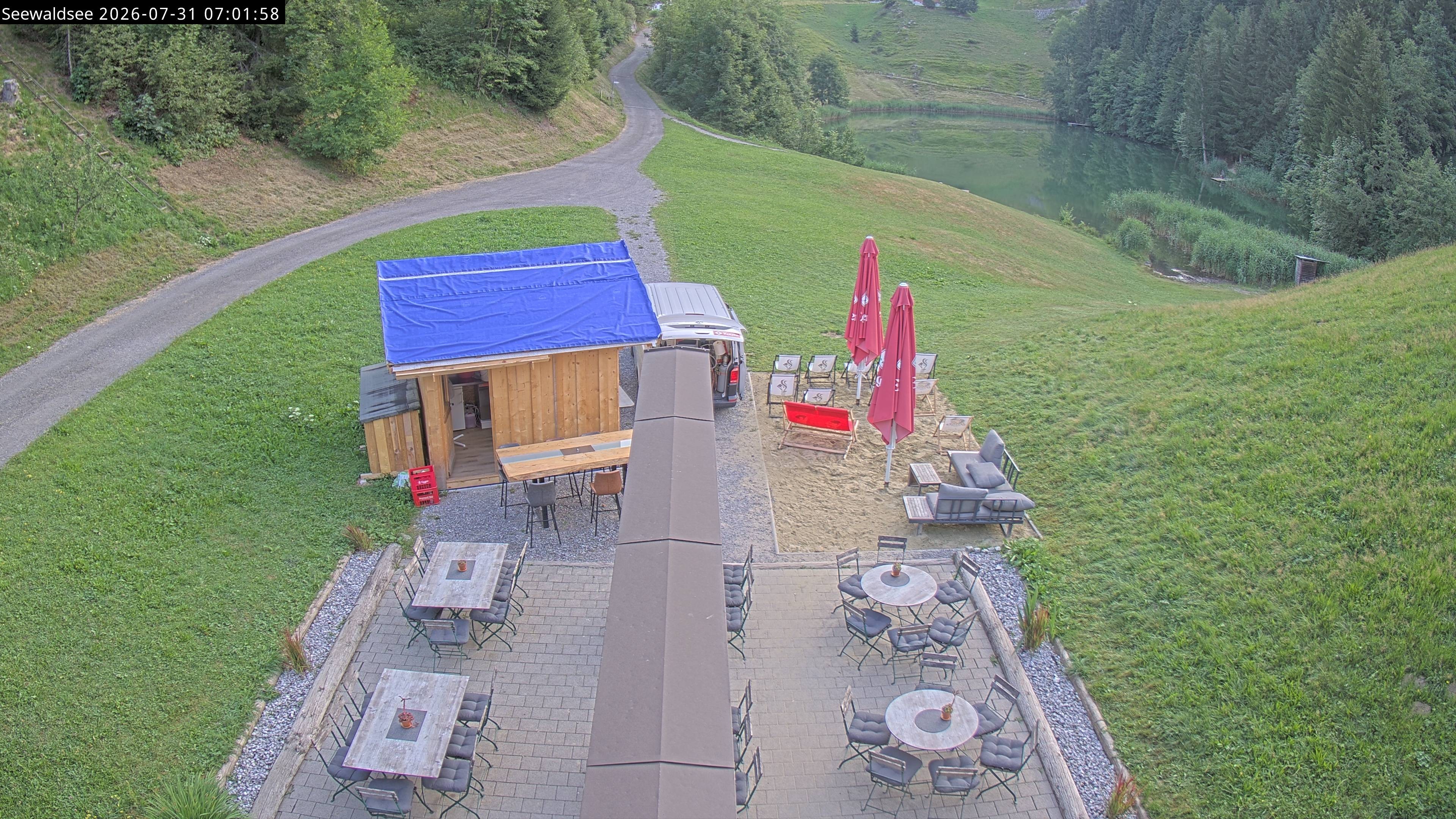 Archiv Foto Webcam Fontanella: Seewaldsee
