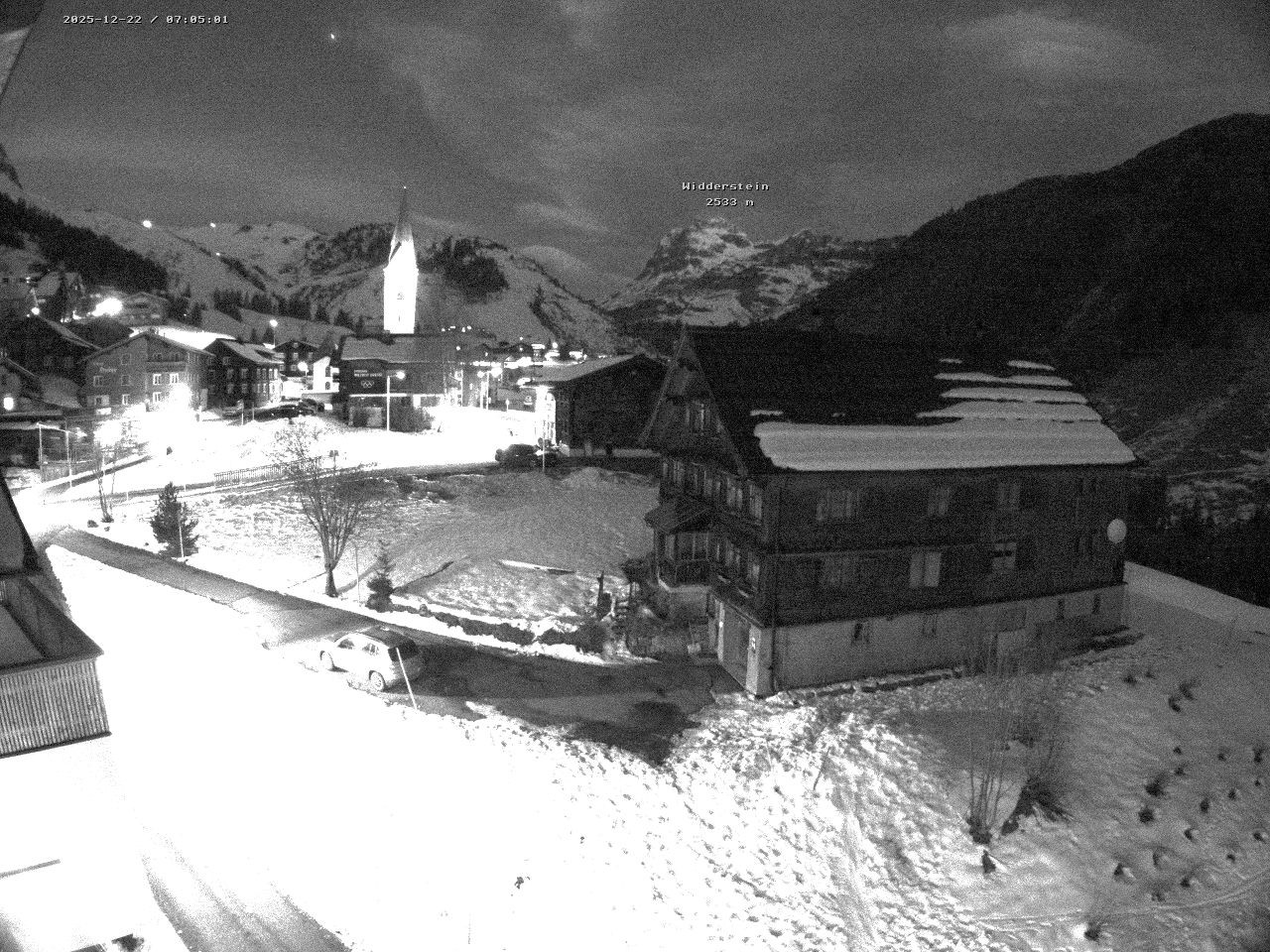 Archiv Foto Webcam Dorfzentrum von Warth