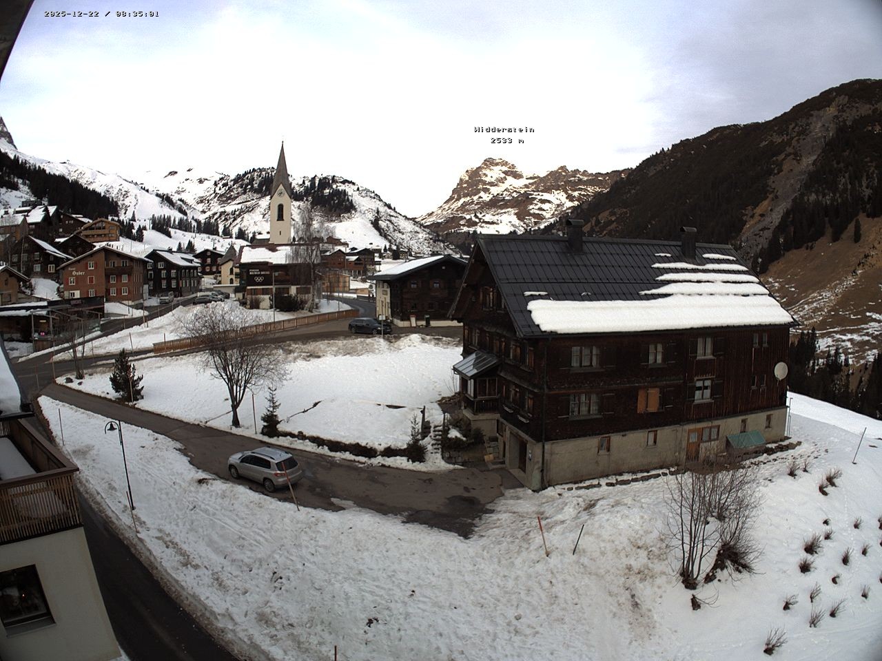 Archiv Foto Webcam Dorfzentrum von Warth