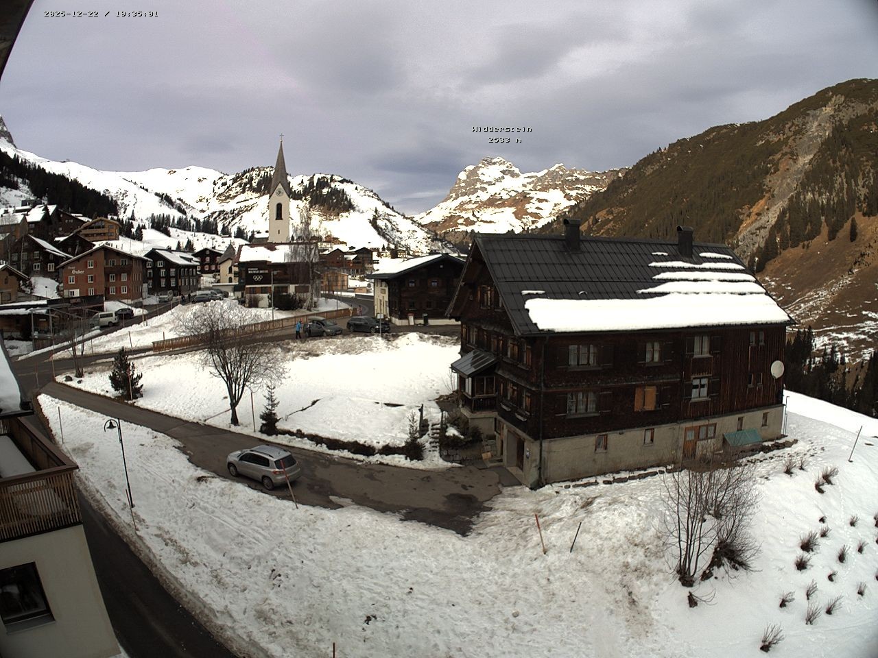 Archiv Foto Webcam Dorfzentrum von Warth