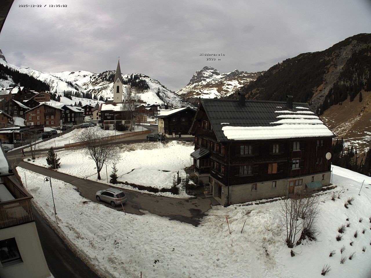 Archiv Foto Webcam Dorfzentrum von Warth