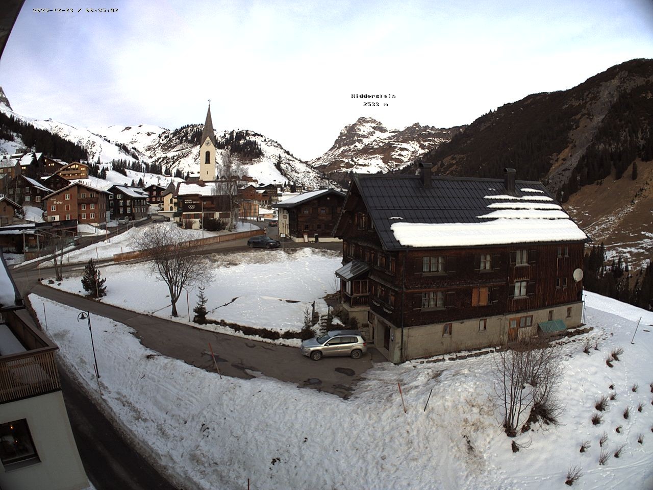 Archiv Foto Webcam Dorfzentrum von Warth