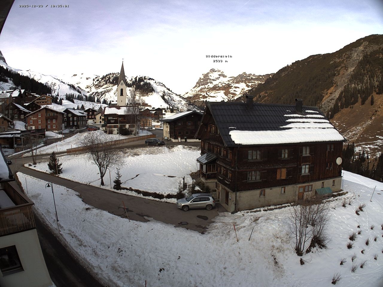 Archiv Foto Webcam Dorfzentrum von Warth