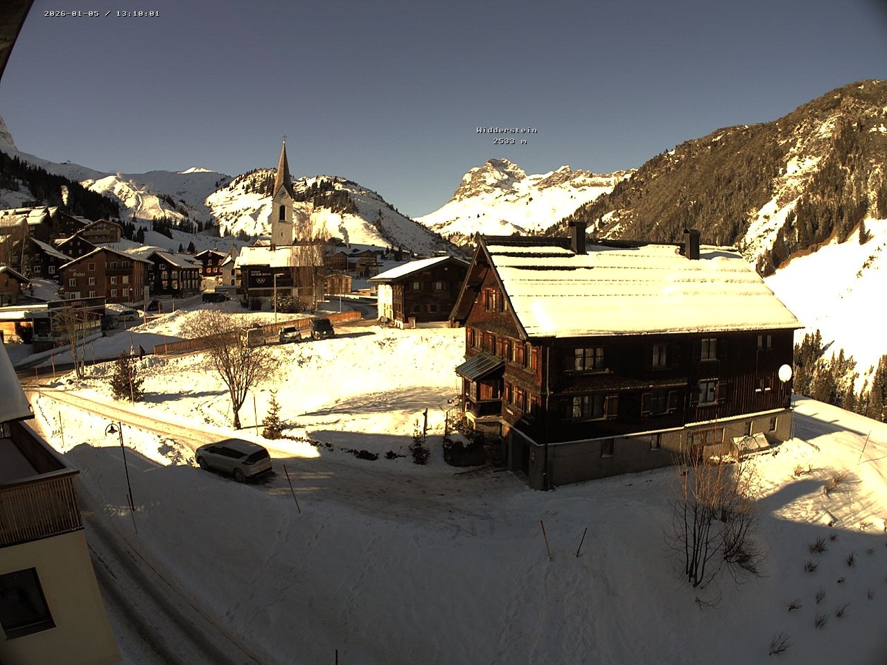 Archiv Foto Webcam Dorfzentrum von Warth