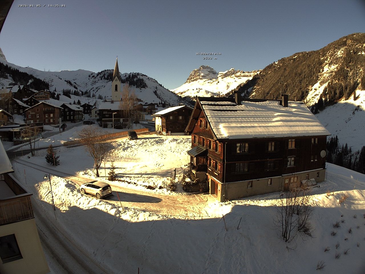 Archiv Foto Webcam Dorfzentrum von Warth