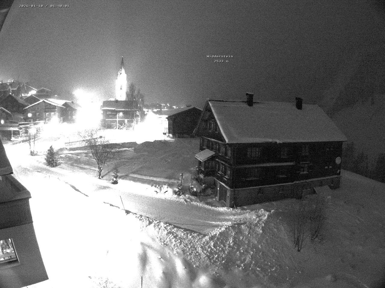 Archiv Foto Webcam Dorfzentrum von Warth