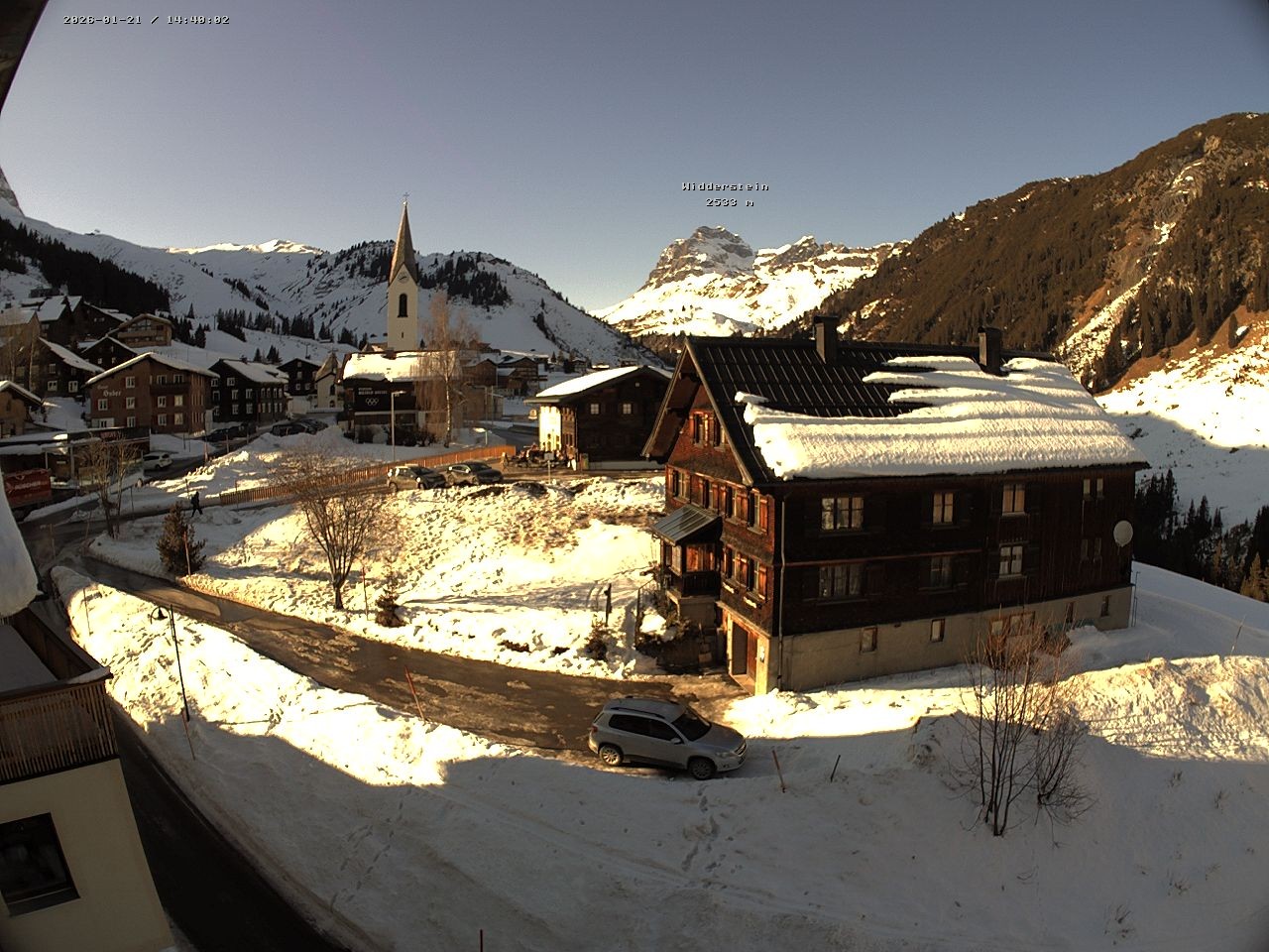Archiv Foto Webcam Dorfzentrum von Warth