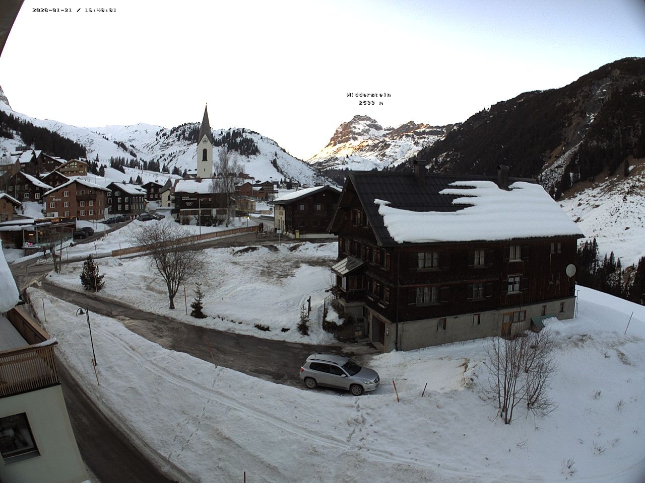 Archiv Foto Webcam Dorfzentrum von Warth