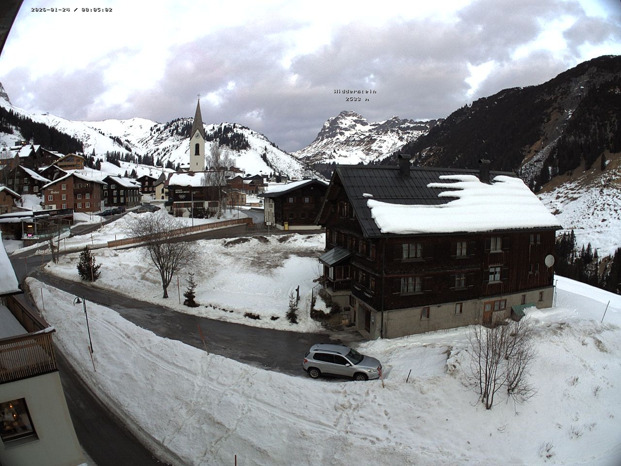 Archiv Foto Webcam Dorfzentrum von Warth