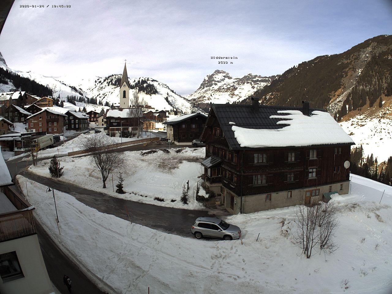 Archiv Foto Webcam Dorfzentrum von Warth