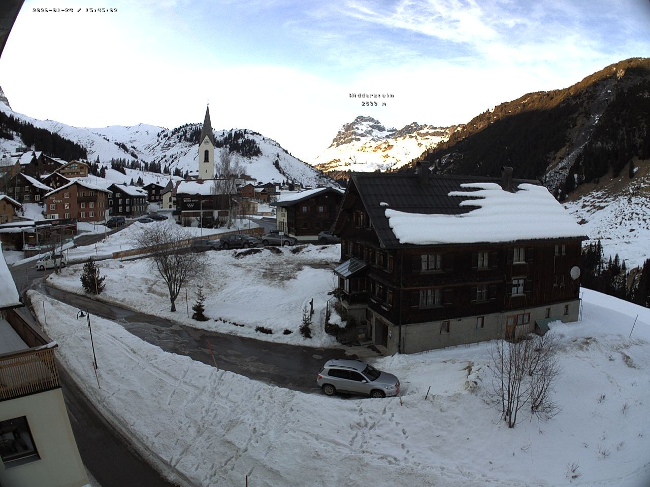 Archiv Foto Webcam Dorfzentrum von Warth