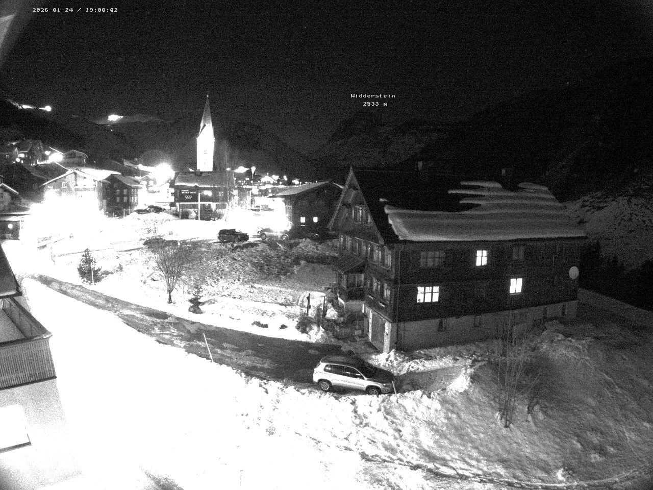 Archiv Foto Webcam Dorfzentrum von Warth
