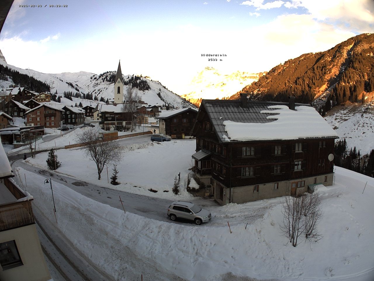 Archiv Foto Webcam Dorfzentrum von Warth