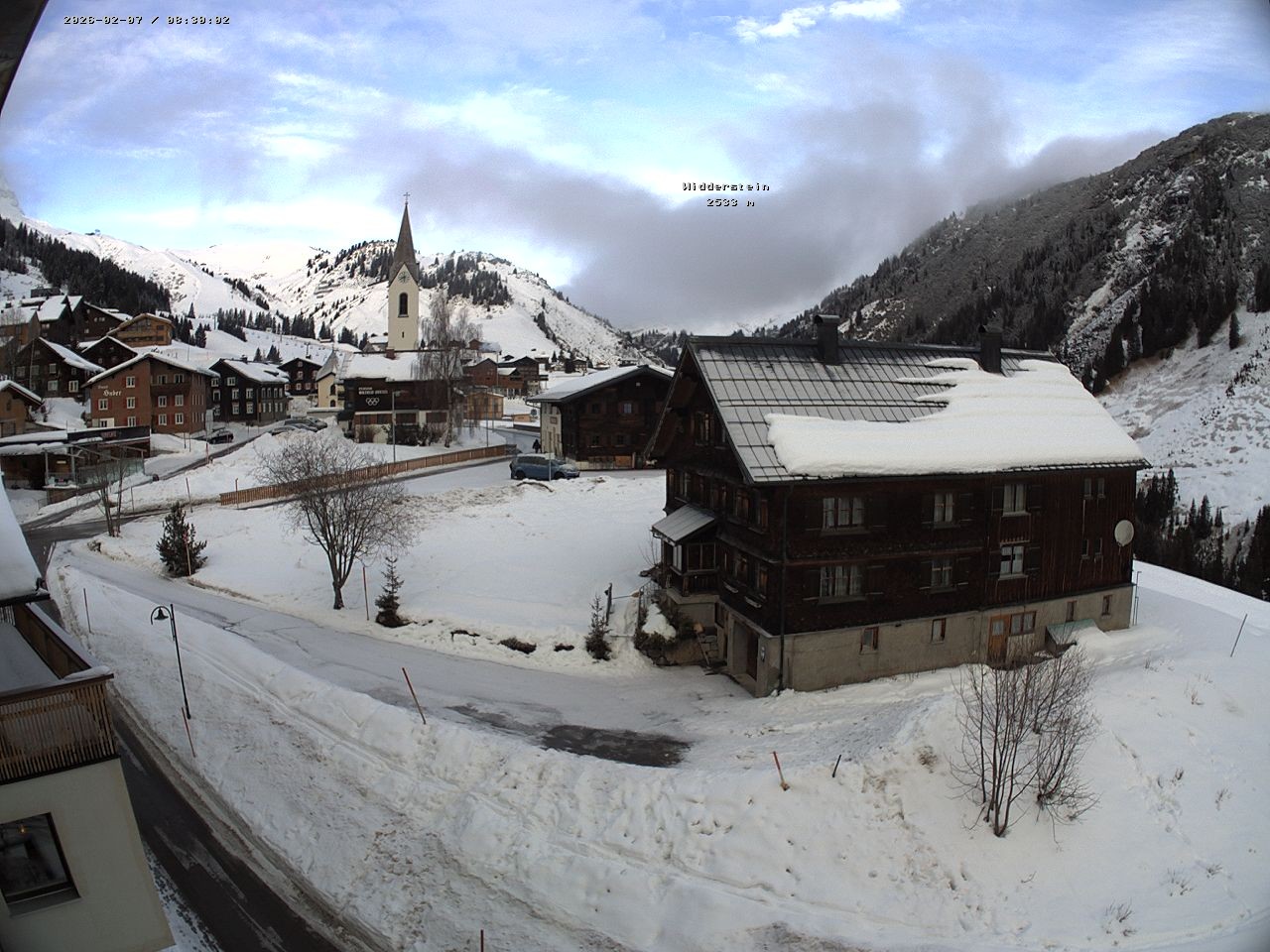 Archiv Foto Webcam Dorfzentrum von Warth