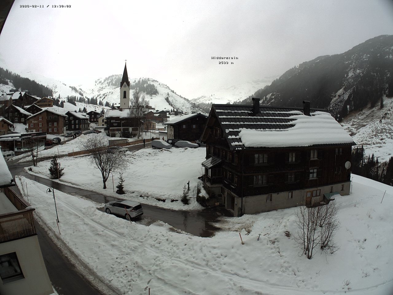 Archiv Foto Webcam Dorfzentrum von Warth