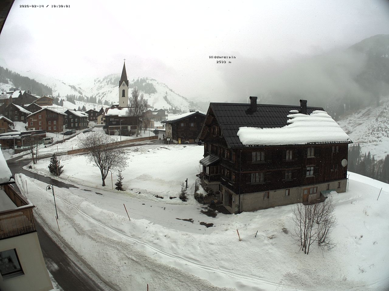 Archiv Foto Webcam Dorfzentrum von Warth