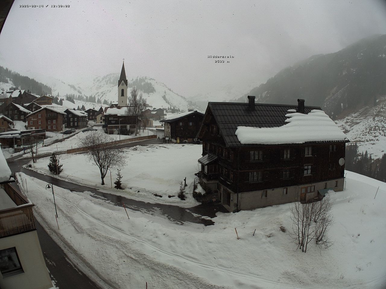 Archiv Foto Webcam Dorfzentrum von Warth