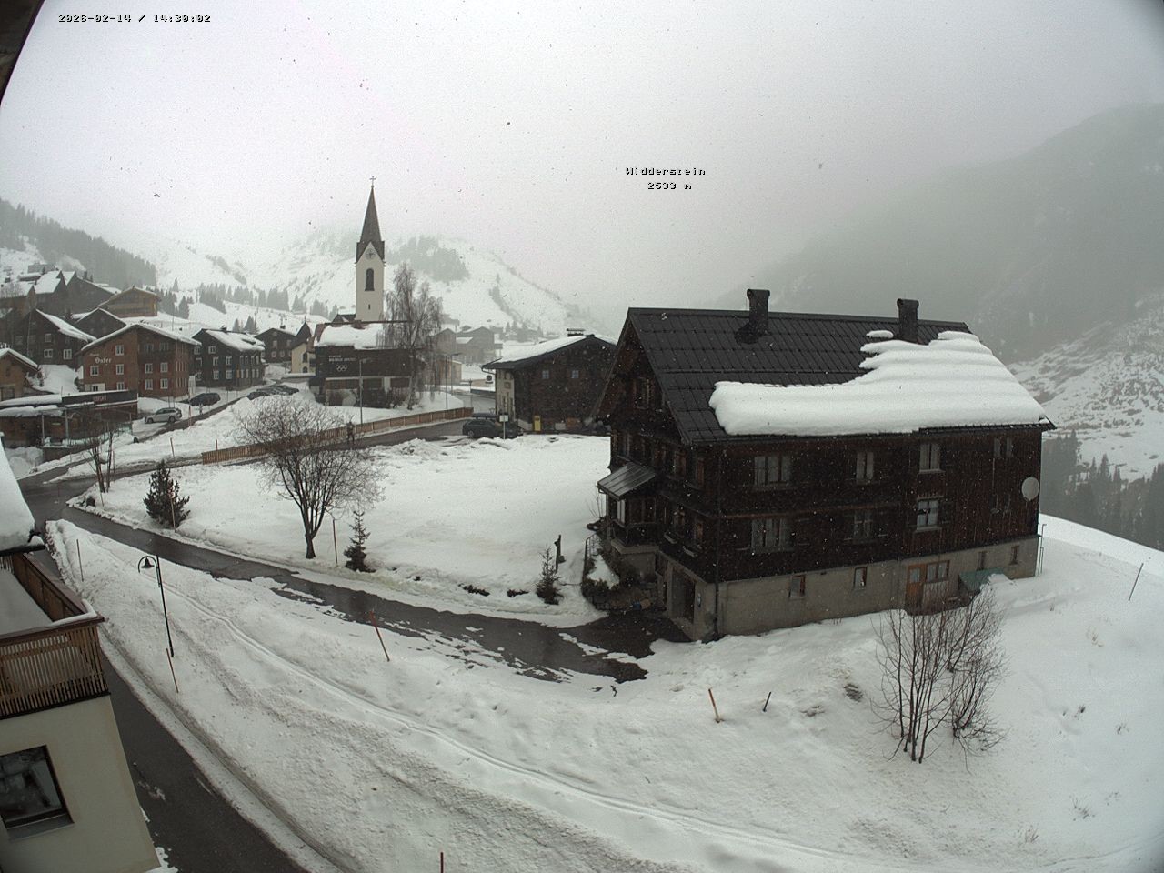 Archiv Foto Webcam Dorfzentrum von Warth