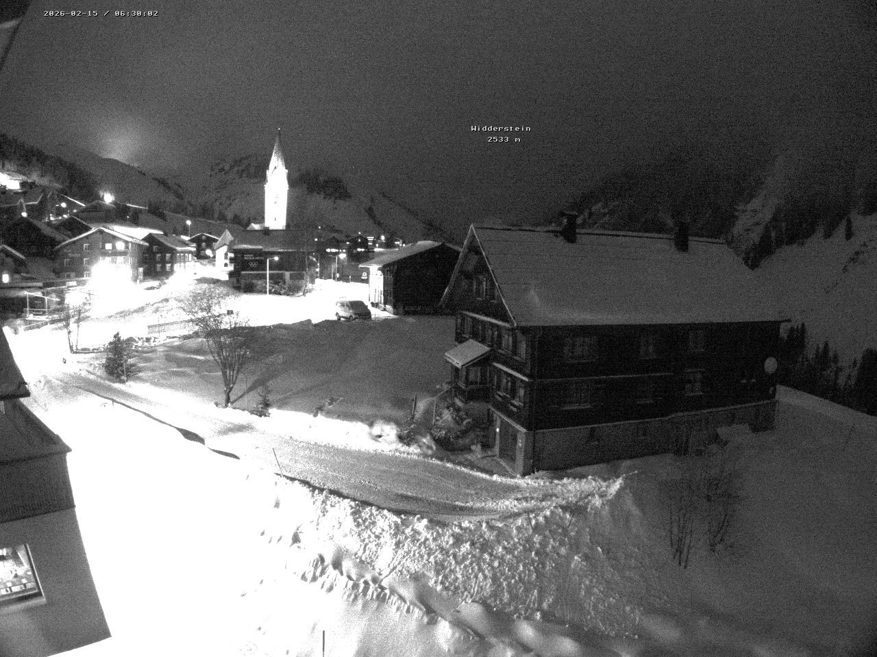 Archiv Foto Webcam Dorfzentrum von Warth