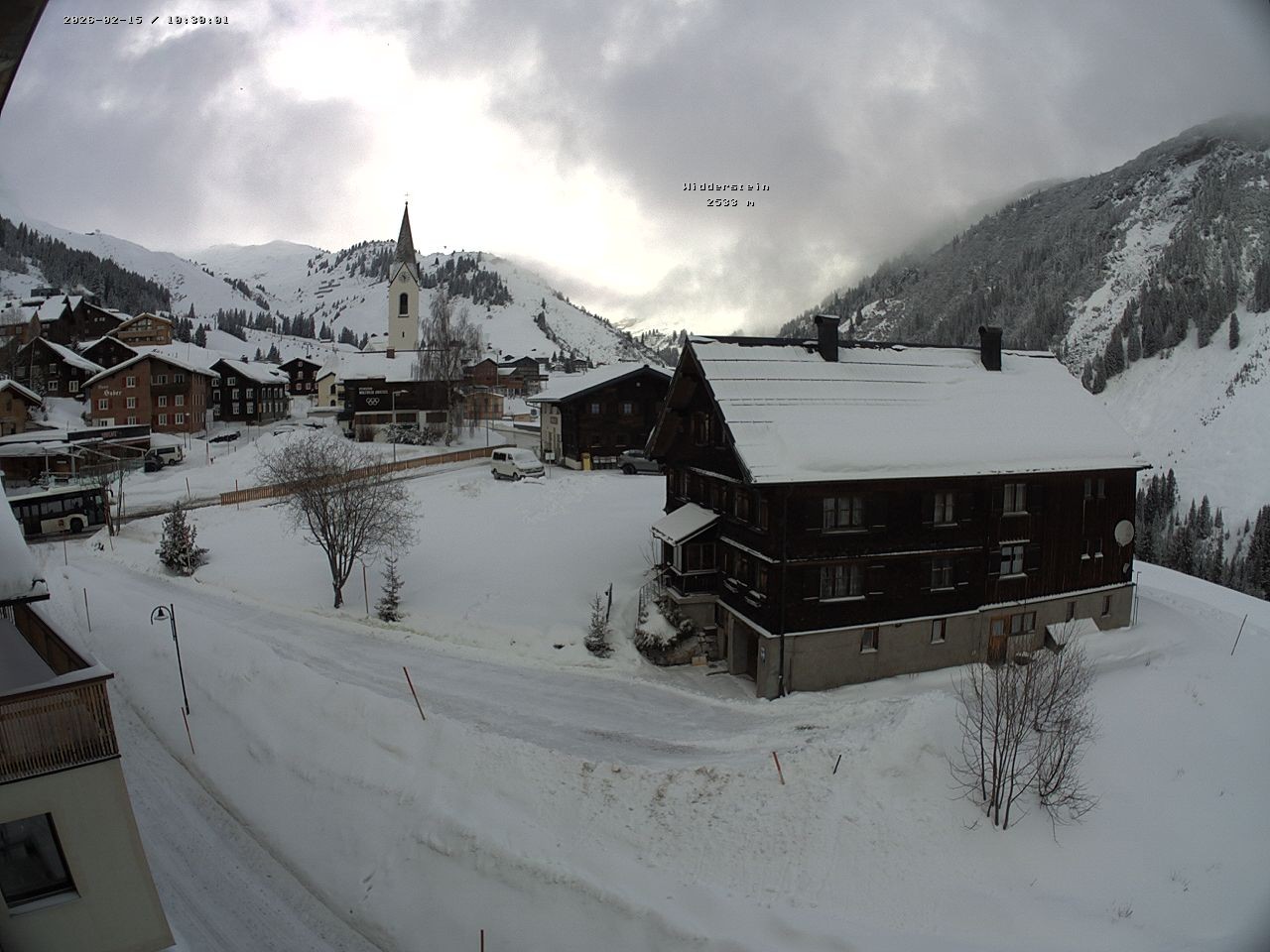 Archiv Foto Webcam Dorfzentrum von Warth