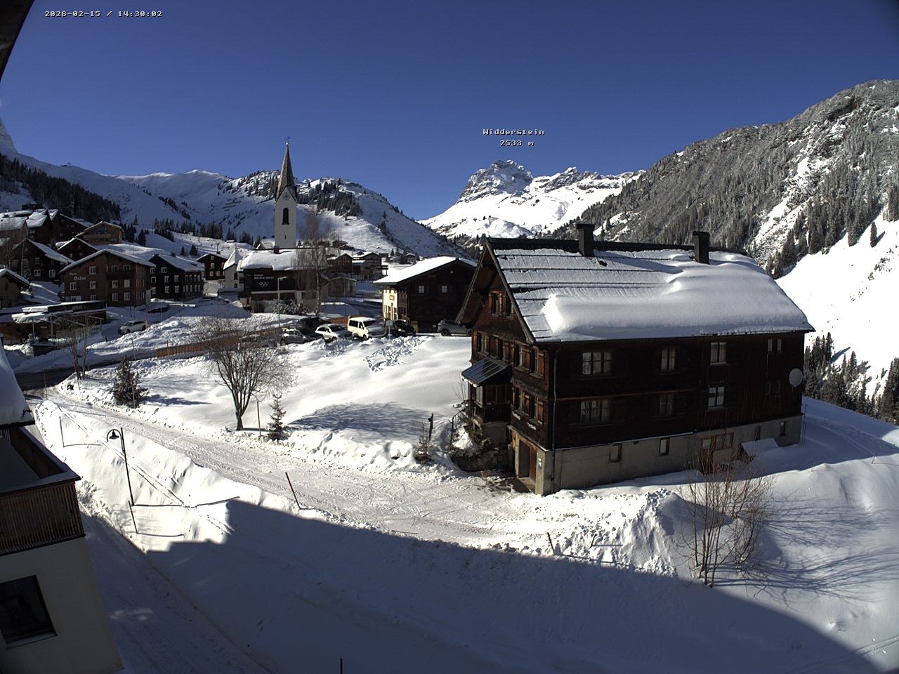 Archiv Foto Webcam Dorfzentrum von Warth