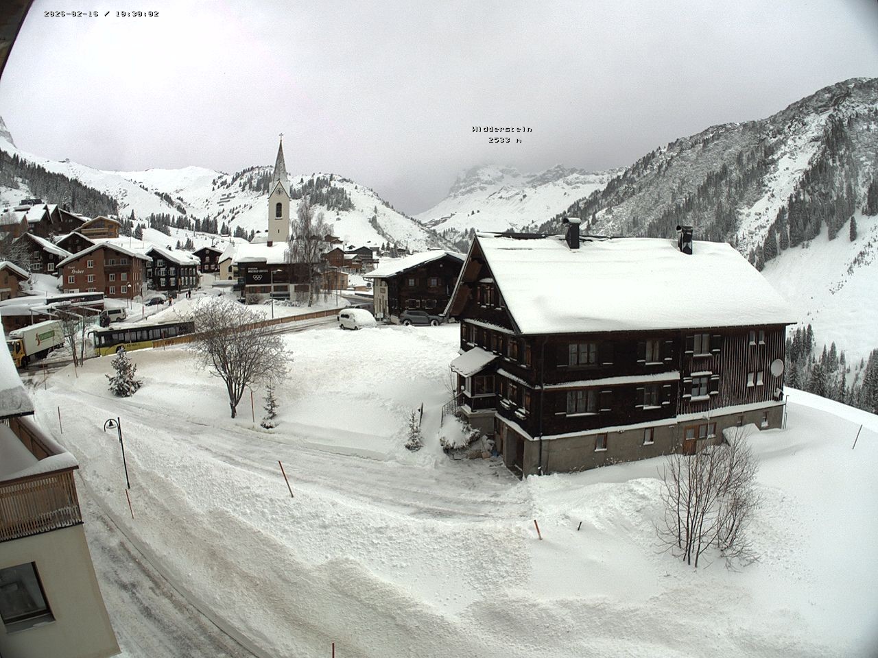 Archived image Webcam Village center Warth