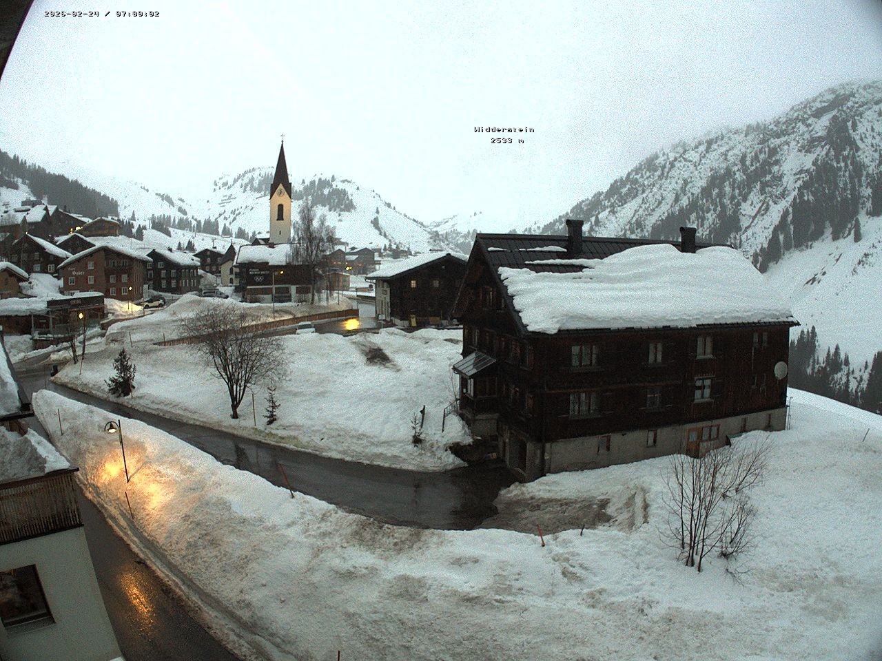 Archived image Webcam Village center Warth