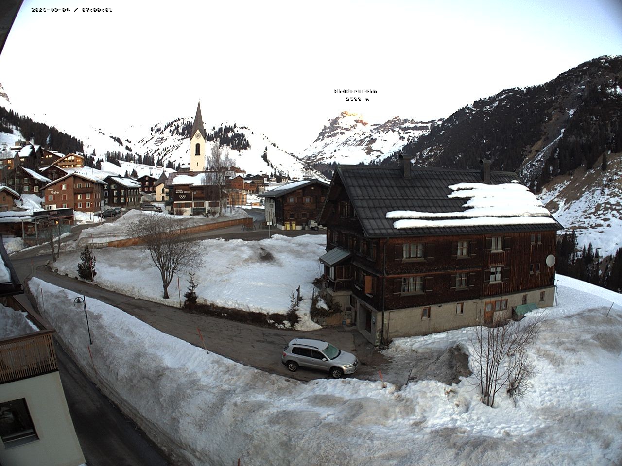 Archiv Foto Webcam Dorfzentrum von Warth