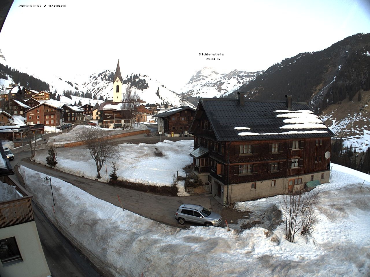 Archiv Foto Webcam Dorfzentrum von Warth