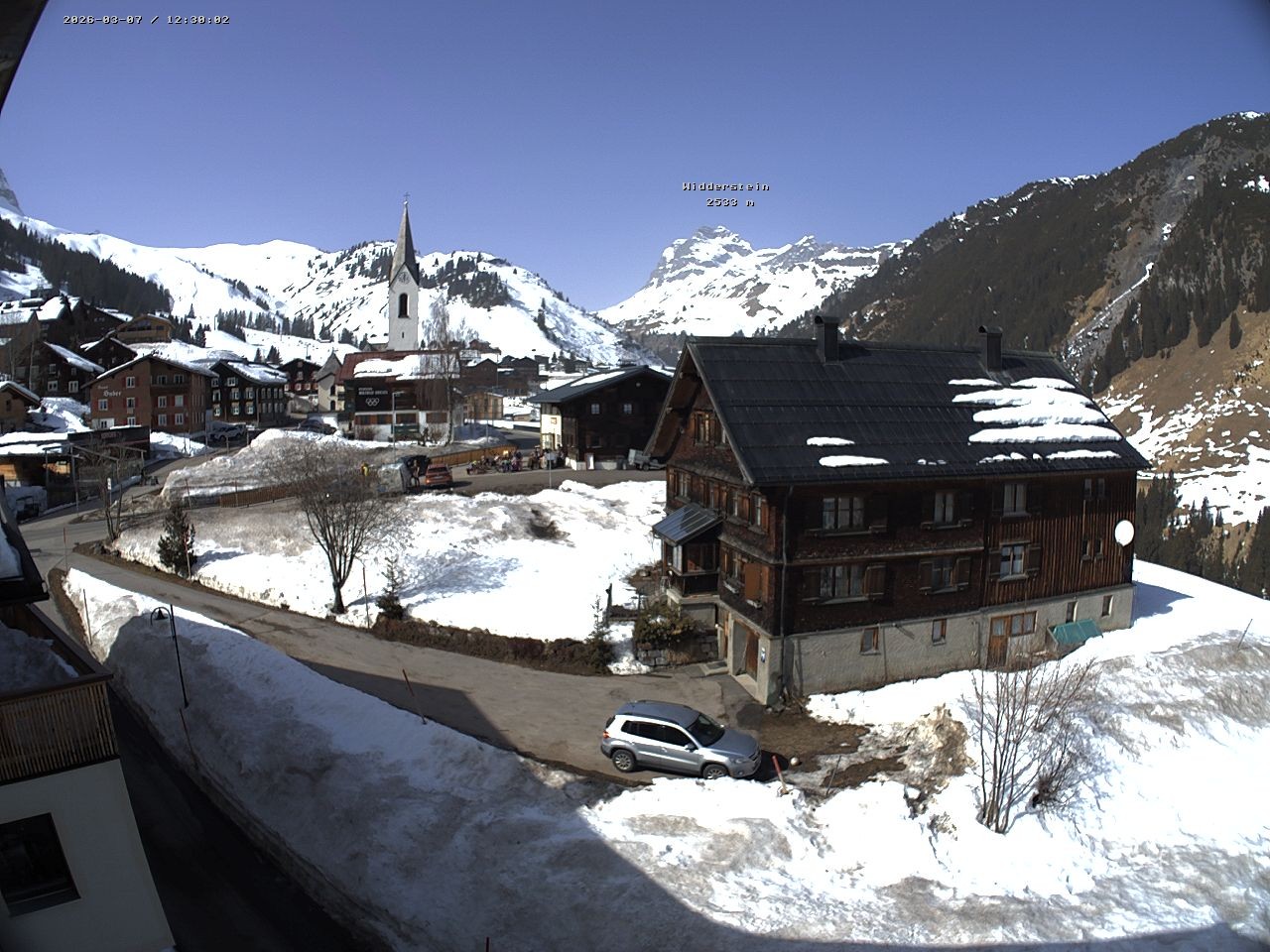 Archiv Foto Webcam Dorfzentrum von Warth