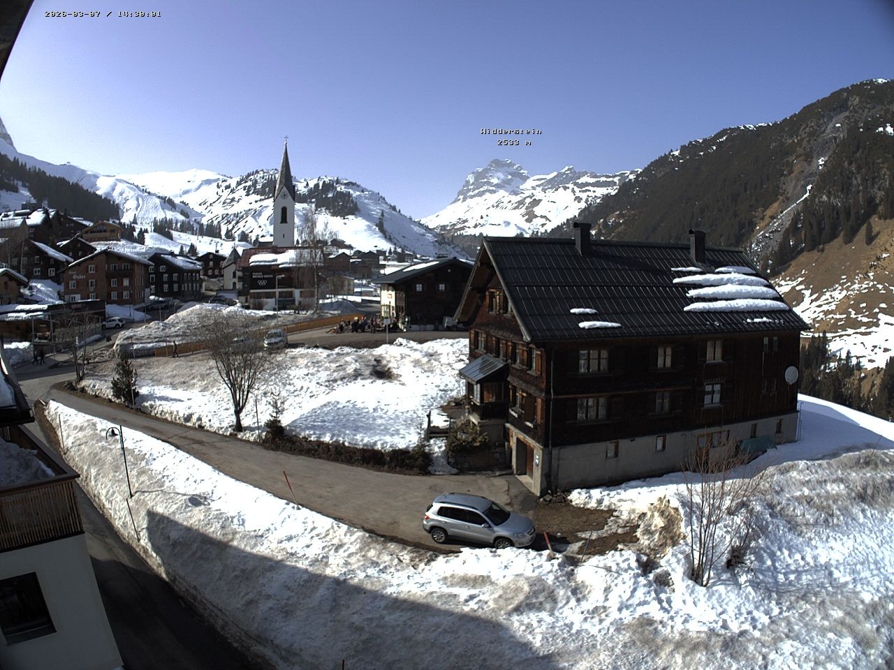 Archiv Foto Webcam Dorfzentrum von Warth