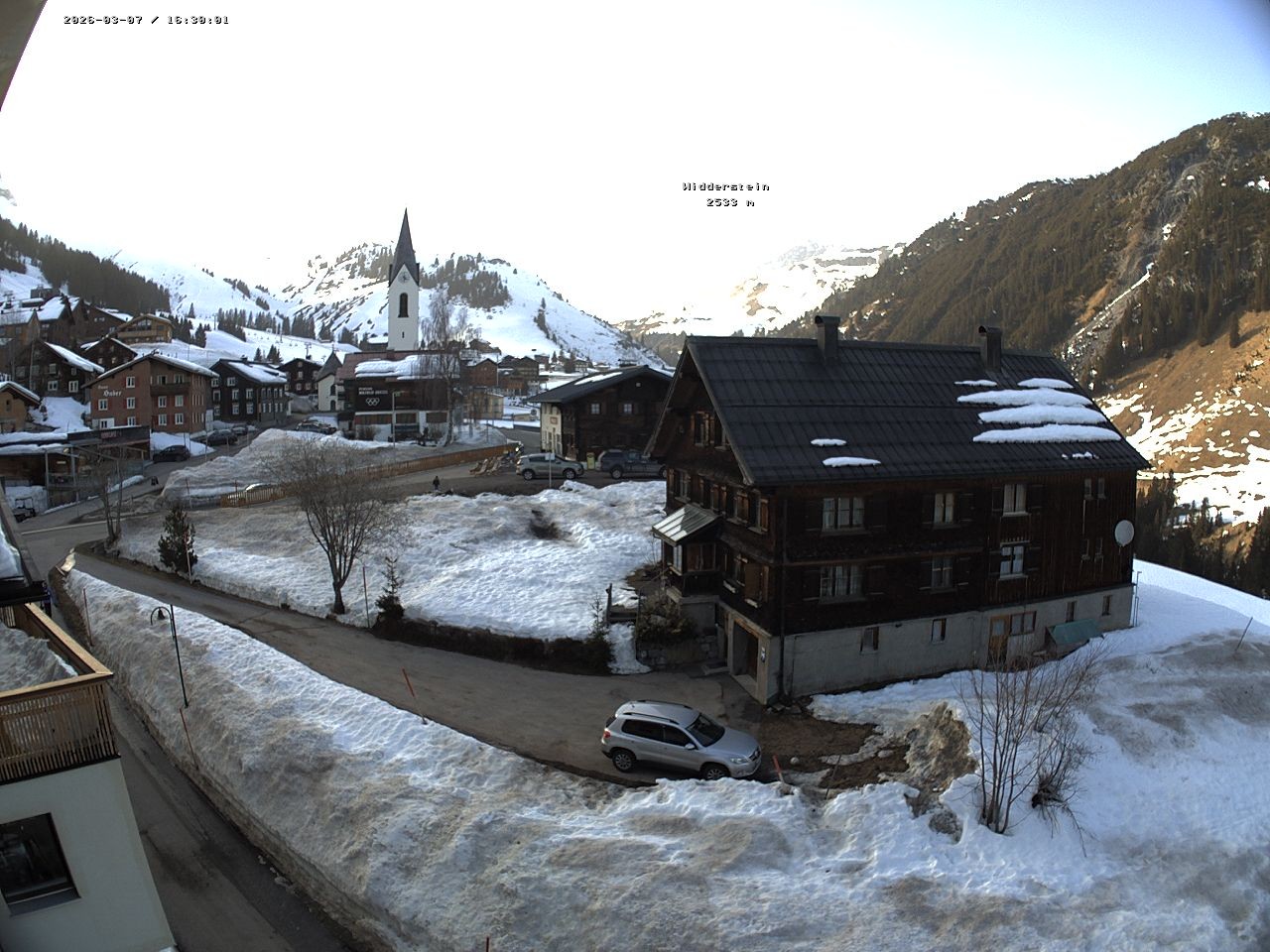 Archiv Foto Webcam Dorfzentrum von Warth