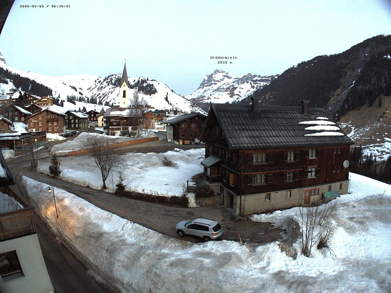 Archiv Foto Webcam Dorfzentrum von Warth