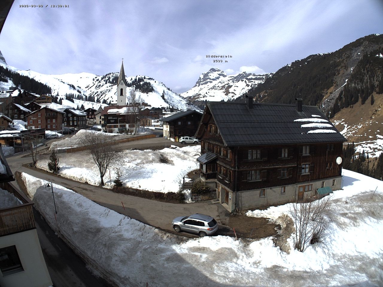 Archiv Foto Webcam Dorfzentrum von Warth