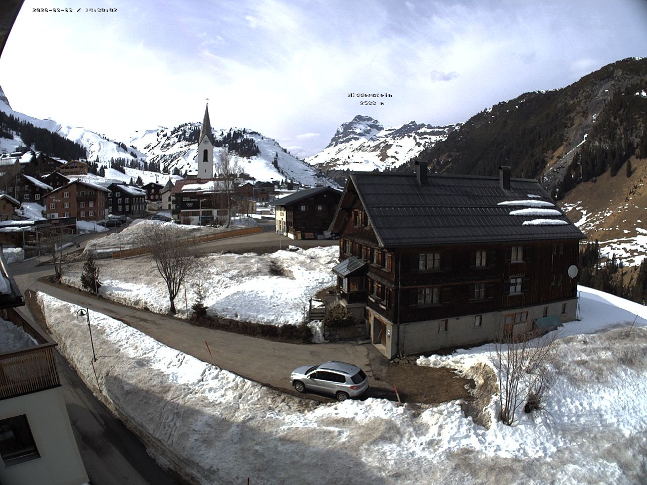 Archiv Foto Webcam Dorfzentrum von Warth