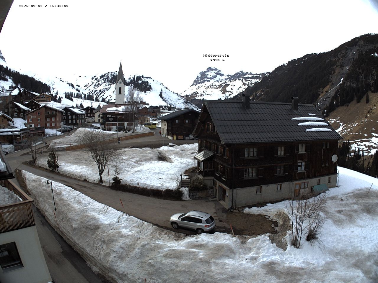 Archiv Foto Webcam Dorfzentrum von Warth