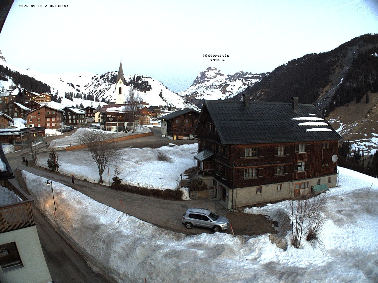 Archiv Foto Webcam Dorfzentrum von Warth