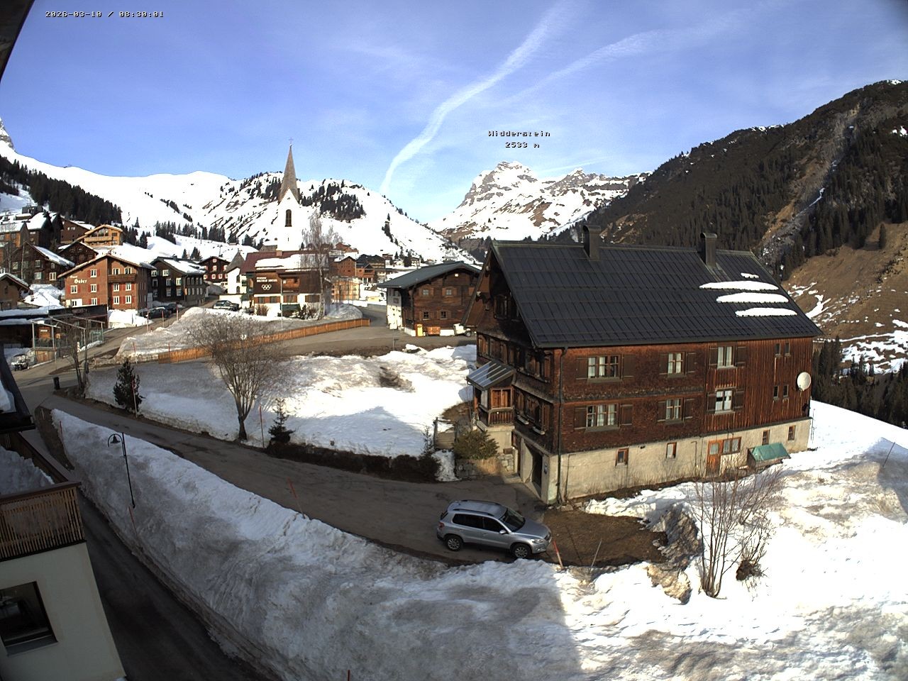 Archiv Foto Webcam Dorfzentrum von Warth