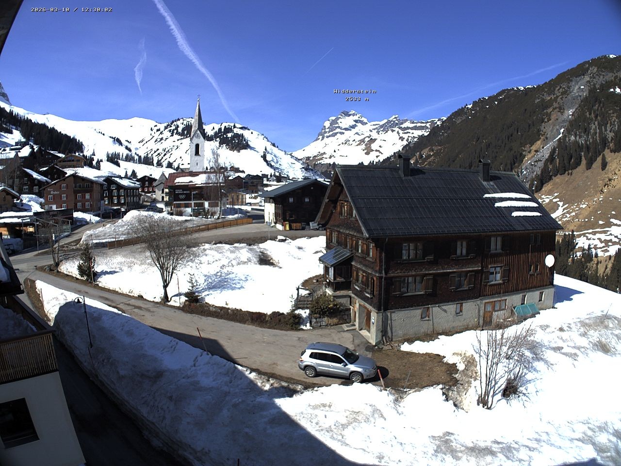 Archiv Foto Webcam Dorfzentrum von Warth