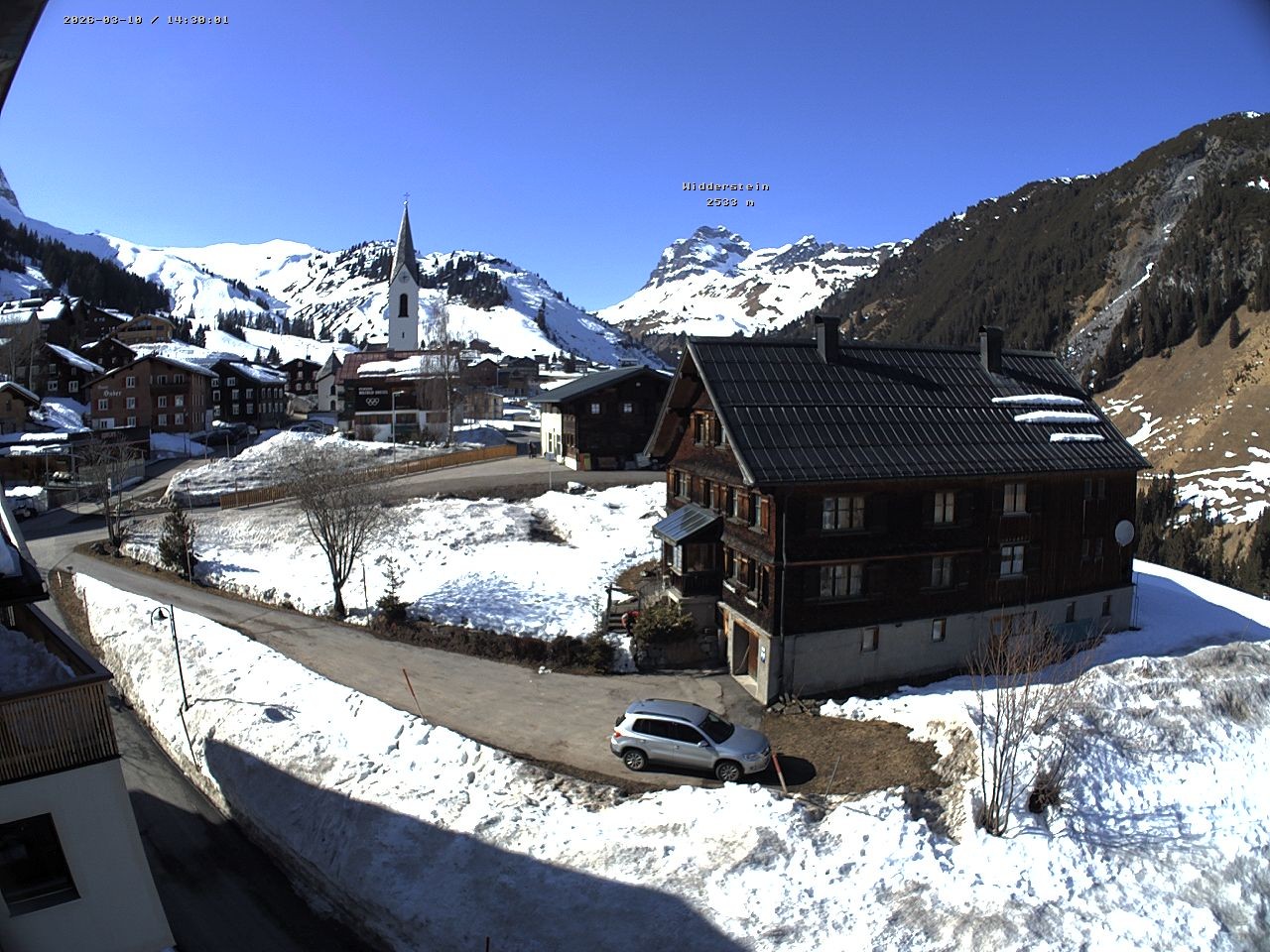 Archiv Foto Webcam Dorfzentrum von Warth