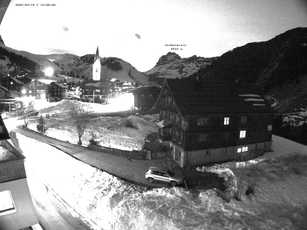 Archiv Foto Webcam Dorfzentrum von Warth
